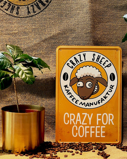 Crazy Sheep Branding-Schild