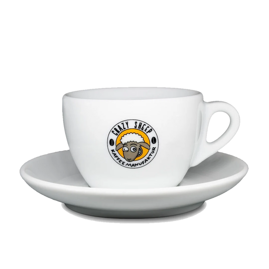 Cappuccinotasse CRAZY SHEEP weiß